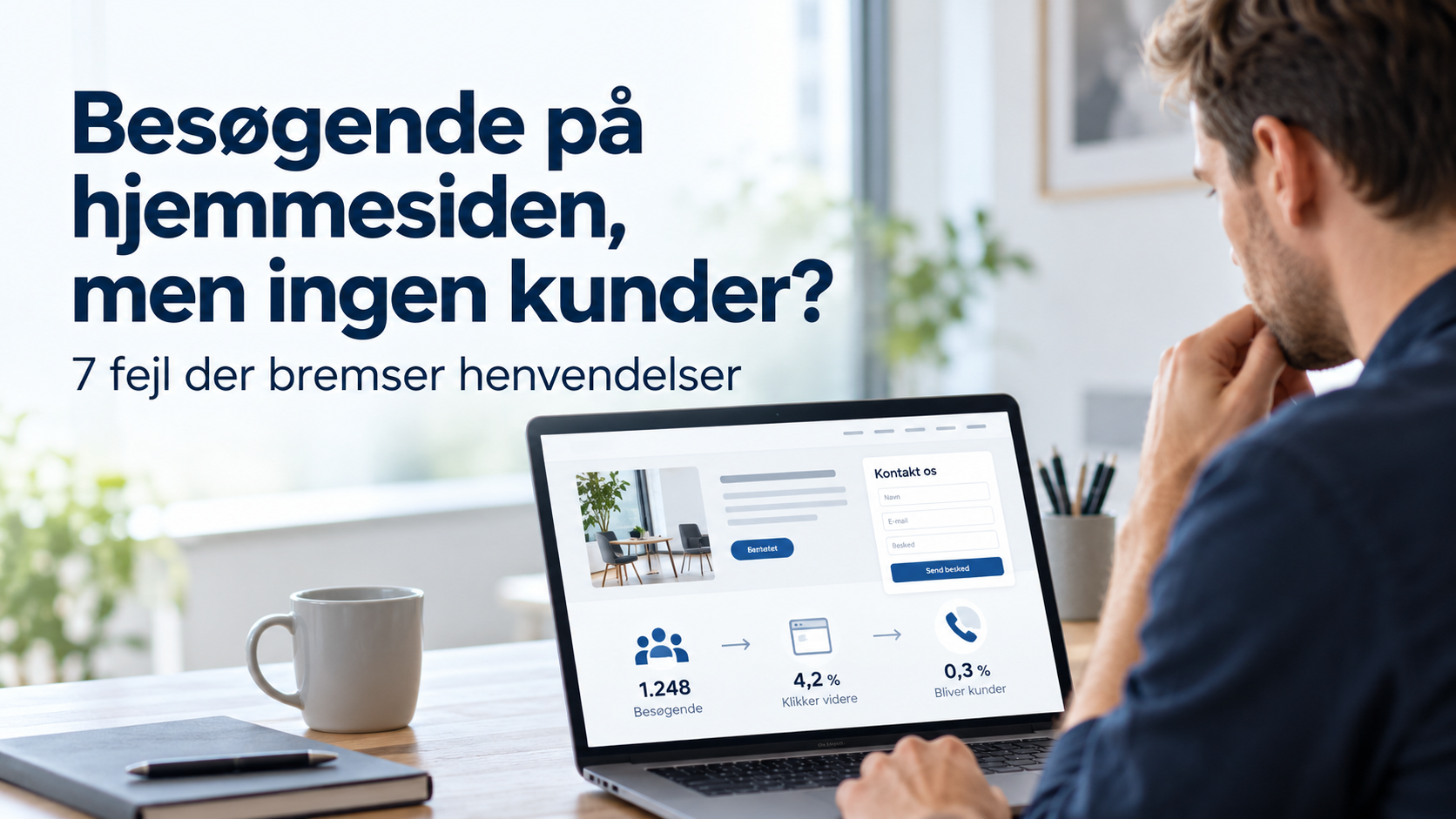 Analyse af en hjemmeside med besøgende og kundehenvendelser